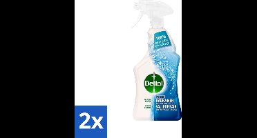 Dettol - Allesreiniger - Spray - Power Badkamer - 100% Ontkalker - 750ml - Voordeelverpakking - 2 stuks