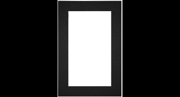 Passe-Partout Fotomaat 20x30 cm - Lijstmaat 36x48 cm - Zwart - Museumkarton - Fotolijst niet inbegrepen