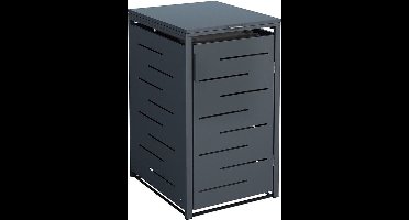 IVOL Kliko ombouw Antraciet Design 68x80x116 cm - Containerberging 1 container - RVS en Staal Containerombouw
