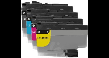 Inktcartridge geschikt voor Brother LC-426XL / LC426 | 1x Multipack geschikt voor Brother MFC-J4335DW - J4340DW - J4535DW - J4540DW