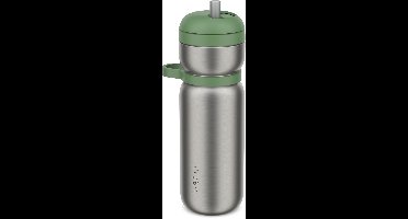Mepal Isoleerfles twist Sport - 600 ml - Twist en drink - Lekdicht en geïsoleerd: 6u warm, 10u koud - Vaatwasmachinebestendig - Drinkflessen - Moss green