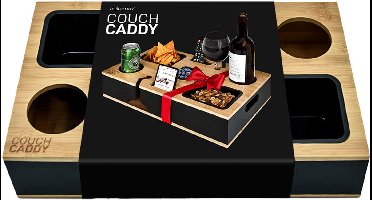 MikaMax Couch Caddy – Bankorganizer – Armleuning – Handige Organizer voor Bank of Bed – Zwart - Hout