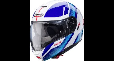 Caberg Motorrad Klapphelm Levo X Manta Weiß/Blau-Rot-M