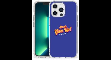 iPhone 13 Pro Max Telefoonhoesje met tekst Never Give Up