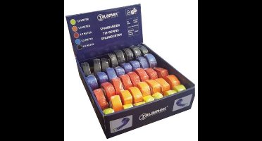 Spanband assortiment 5 kleurenx8 stuks