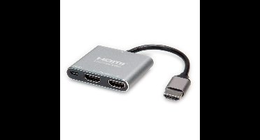 Value 14.99.3585 HDMI-splitter 3840 x 2160 Pixel Zilver