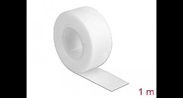 Delock Hook-and-loop tape on roll L 1 m x W 20 mm white