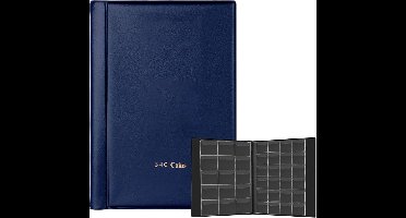 ApexArte® Muntenalbum - Munten Verzamelmap - Blauw