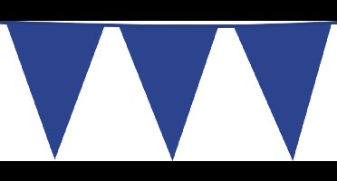 3x Giga Vlaggenlijn Blauw 30x45cm 10 meter XXL - Verjaardag Feest Party Festival Poolparty Decoratie