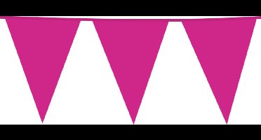 Giga Vlaggenlijn Roze 30x45cm 10 meter XXL - Verjaardag Feest Party Festival Poolparty Decoratie