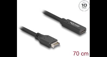 USB 10 Gbps Cable Type-E Key A 20 pin male to USB Type-C™ female 70 cm