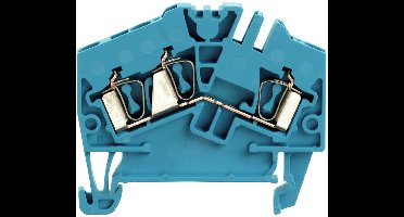 Weidmüller rijklem 3-draads 2.5mm blauw per 100 stuks (1706040000)