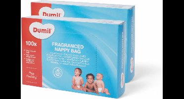 Dumil Luierzakjes 100 zakken van 30 x 35 cm - 2-pack
