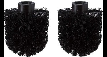 Tiger - Losse Toiletborstelkop - WC borstelkop - Borstelkop set voor toiletborstel - Universeel - Zwart - 2 stuks