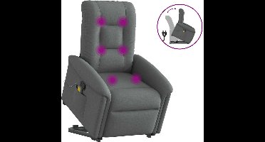 vidaXL Sta-op-massagestoel donkergrijs