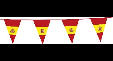 2x Vlaggenlijn Spanje 10 Meter - Voetbal EK WK Landen Land Feest Versiering Decoratie