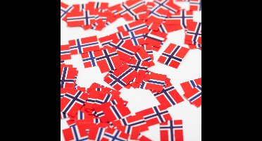 900 stuks Tafel confetti papier Noorwegen - Hapjes Cocktail Tapas Zomer Terras EK WK Voetbal Decoratie Tafelconfetti