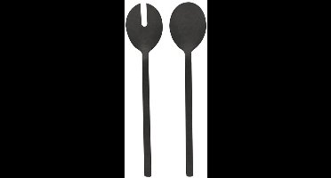 Leeff Saladebestek Charlot Zwart – Slabestek – 24 x 5 CM – Rvs