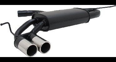 Sportuitlaat VW Golf 5 / VW Golf 6 - Sporteinddemper Zwart - Viking Choice