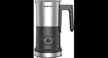 Inventum MK352S - Elektrische melkopschuimer - 115/240 ml - Warm/koud opschuimen - Verwarmen - BPA vrij - Antikleeflaag - Zwart/RVS