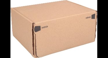 SendProof® Postpakketdoos | golfkarton | 192x155x91mm | bruin | 20 stuks