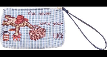 Polstasje - portemonnee - Paddington Bear - Beertje Paddington - licht blauw gestreept - Classic Marmalade