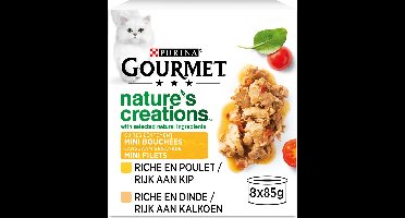 6x Gourmet - nature's creations - kip - 8x85g