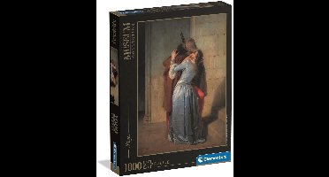 Clementoni - Puzzel - 1000 Stukjes - Het Kussen van Hayez - Puzzel Voor Volwassenen - High Quality Collection