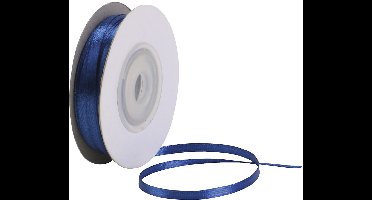 Satijnlint, B: 3 mm, koningsblauw, 30 m/ 1 rol