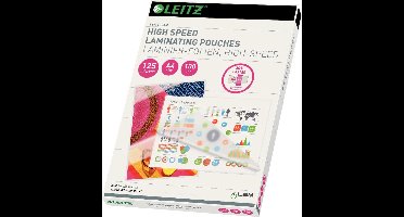 Leitz UDT lamineerhoes ft A4, 250 micron (2 x 125 micron), highspeed, pak van 100 stuks 8 stuks