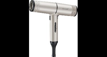 Max Pro Vento Haardroger 1400W - Haar droger met diffuser - Blaasmond zilver - Reisfohn - Fohns - Haar Fohn - Fhon - Haarfohn - Fohnborstels