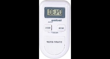 Digitale afteltimer - handig en gebruiksvriendelijk - 1 stuk - wit