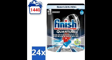 Finish Powerball - Quantum Ultimate - Vaatwastabletten - Ontvetter - 60 Tabletten - Voordeelverpakking - 24 stuks