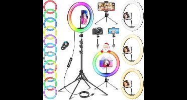 ApexArte® Ringlamp met Statief - Ring Light - Verstelbaar - Led Verlichting