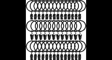 New Age Devi - 40 stuks RVS gordijnringetjes - 32mm - Inclusief handige klemmetjes