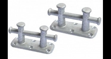 BREG Dubbele gegalvaniseerd kruis bolders - Hoogte 101 mm