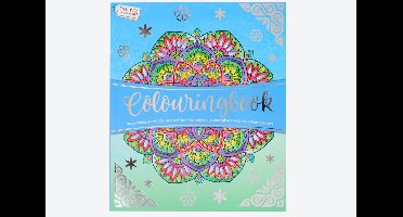 Craft Sensations kleurboek - Bevat folie-, glas-in-lood- en klassieke 96 kleurpagina's - Blauw