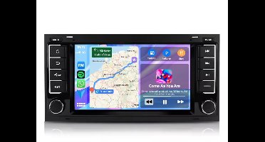 Autoradio 2/32GB met Carplay en Android auto | Geschikt voor Vw Volkswagen Touareg & Transporter T5 Multivan California 2003 - 2013 | Radio scherm met Navigatie | 2003 2004 2005 2006 2007 2008 2009 2010 2011 2012 2013