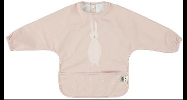 Trixie Afwasbare slab met mouwen - Mrs. Rabbit - Slab voor kinderen - 100% Recycled Polyester - Eenvoudig schoon - Roze