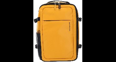 MANDARINA DUCK Laptop rugzak Rugzak met laptopvak Eco Coated Backpack Duck Yellow Donkergeel