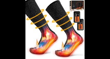 DailySupplies Verwarmde Sokken - Elektrische Sokken - Warme Huissokken