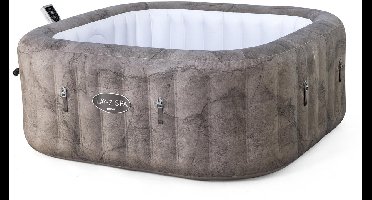 Lay-Z-Spa 1.80mx1.80mx71cm Rome MaxHold EnergySense UltraFit Smart AirJet 6 Brown Marble Square - 40% minder energieverbruik - Ingebouwde (filter)pomp - Geschikt voor 4-6 personen
