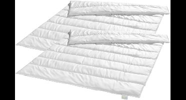 Bodyprotect ECOLine set van 2 dekbedden 135 x 200 cm, warme winterdekbedden, beddengoedset van 100% microvezel, wasbaar, geschikt voor mensen met een allergie, dekbed, wit