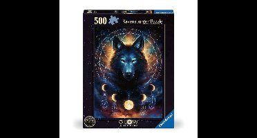 Ravensburger puzzel wolf glow in the dark - 500 stukjes - dieren.