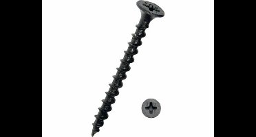 Gipsplaat schroeven 3.5 x 35mm. Lang. Zwart. 20 stuks. Meestersmid-DeltafiX