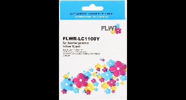 FLWR - Cartridges / Brother LC-980Y / geel / Geschikt voor Brother