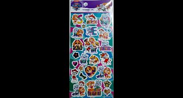 Nickolodeon Paw Patrol Pink sticker - 2x stickervel - ca. 50 stickers - puppies - puppy