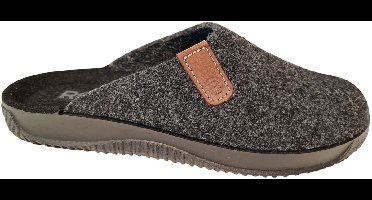 Rohde 2782 82 Pantoffels Grijs Vilt Heren Open Sloffen - Grijs - Maat 41