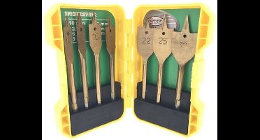 Höfftech borenset - speedborenset - speedboor houtboor 10 t/m 32mm - 7-delig