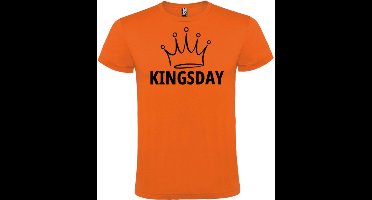 Koningsdag Vibes - Oranje Shirt met Feestelijke Tekst - Kingsday - Maat XXL